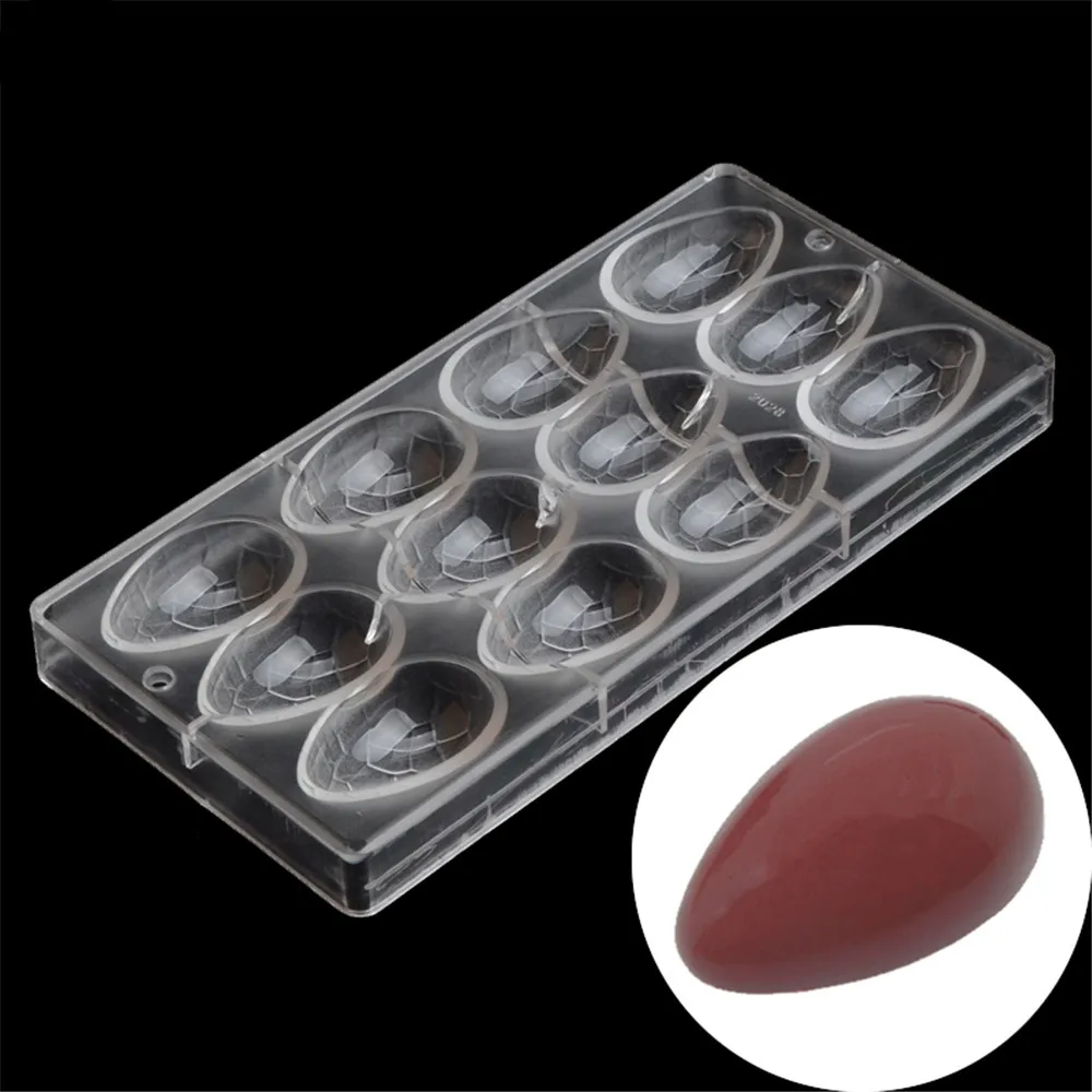 Shunda Wholesale polycarbonate chocolate moulds food grade plastic chocolate egg mold kitchen bakeware 3d molde chocolate