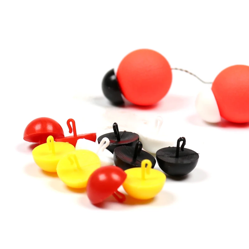 

Bimoo 12PCS/pack LOW VIZ BOILIE BAIT HAIR RIG SIGHT STOPS CARP BARBEL FISHING TERMINAL TACKLE