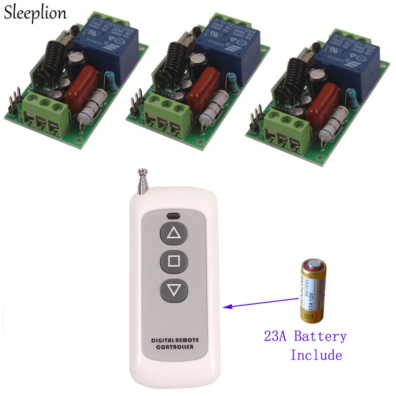 Sleeplion 220V 10A 1CH вкл/выкл RF передатчик 315/433 МГц пульт Управление Универсальный без