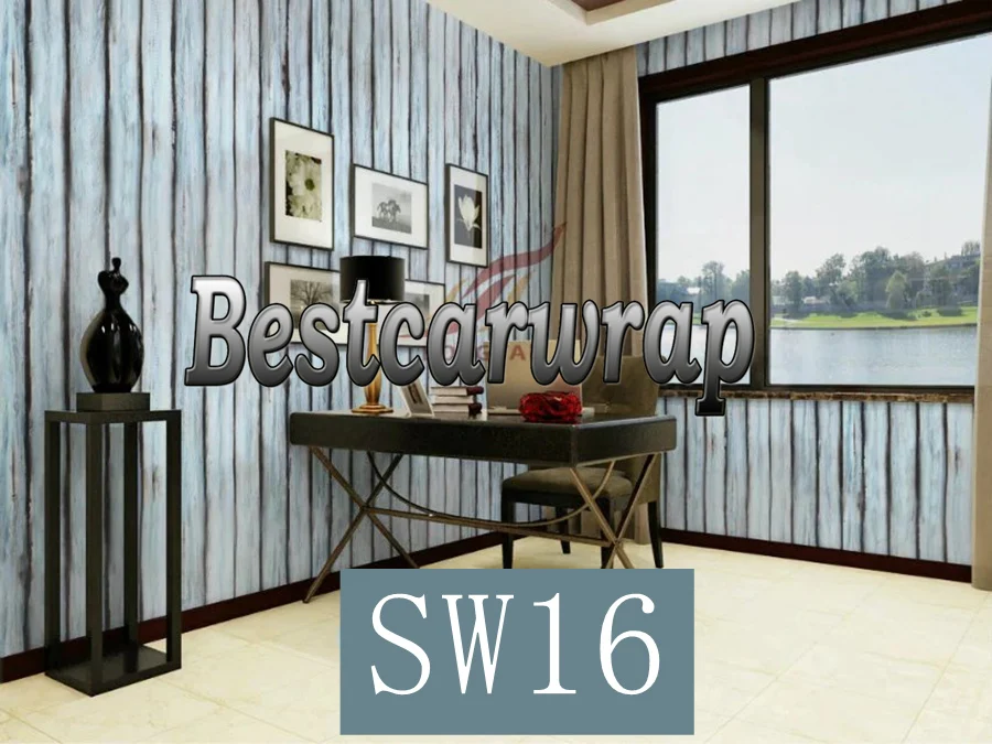 2017 Dark Teak Wood Grain Textured Vinyl Wrap Wall Sticker Use for Home table  cupboard wardrobe  Car interior Wall   (11)