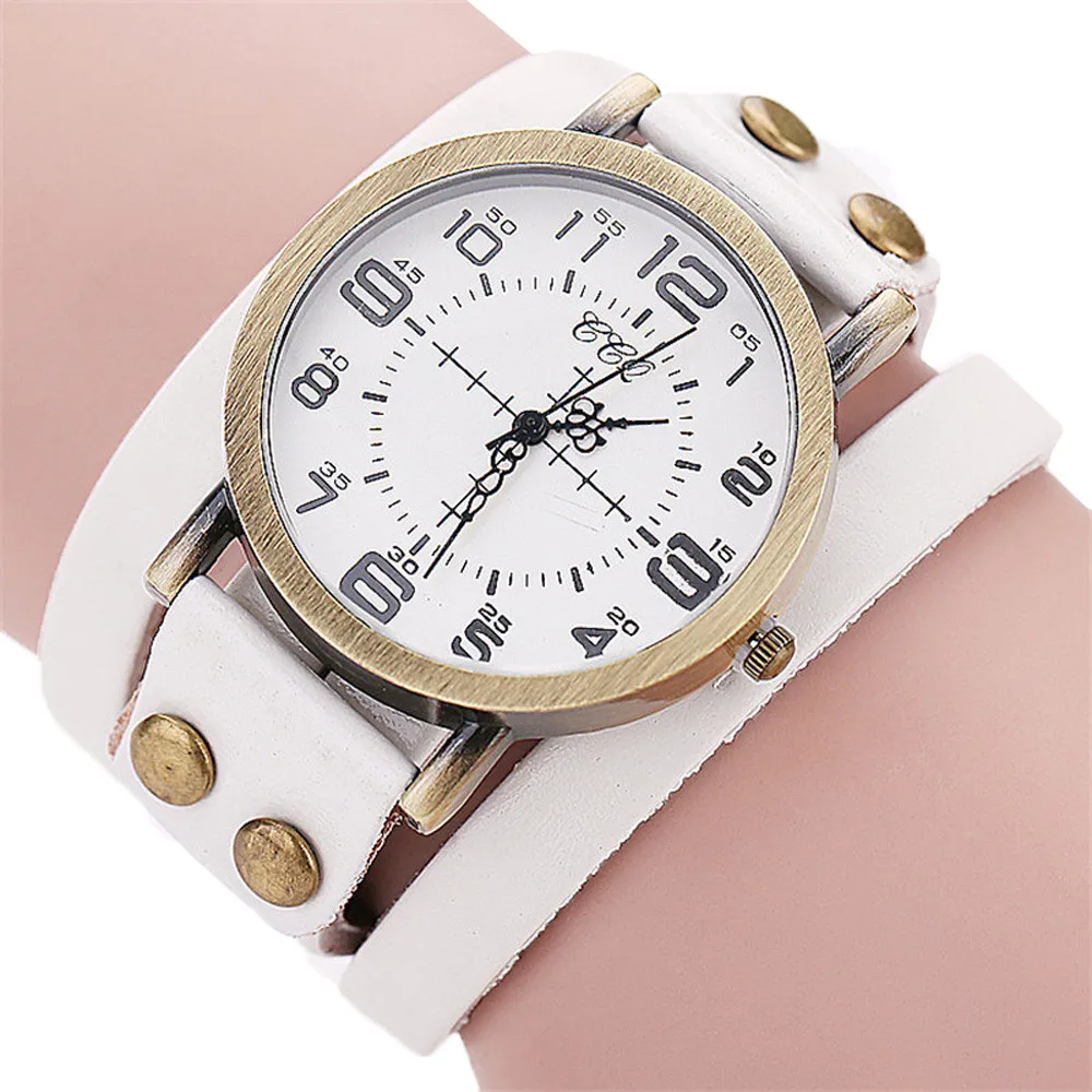 CCQ Luxury Top Brand Men Watch Vintage Cow Leather Bracelet Women Clock Wrist watches Quartz Gift relojes hombre | Наручные часы