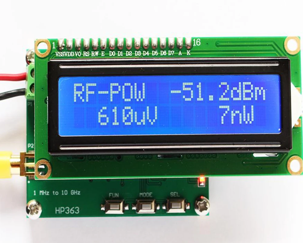 

RF power meter Power meter 1mhz-10ghz -50-0dBm RF power attenuation value can be set