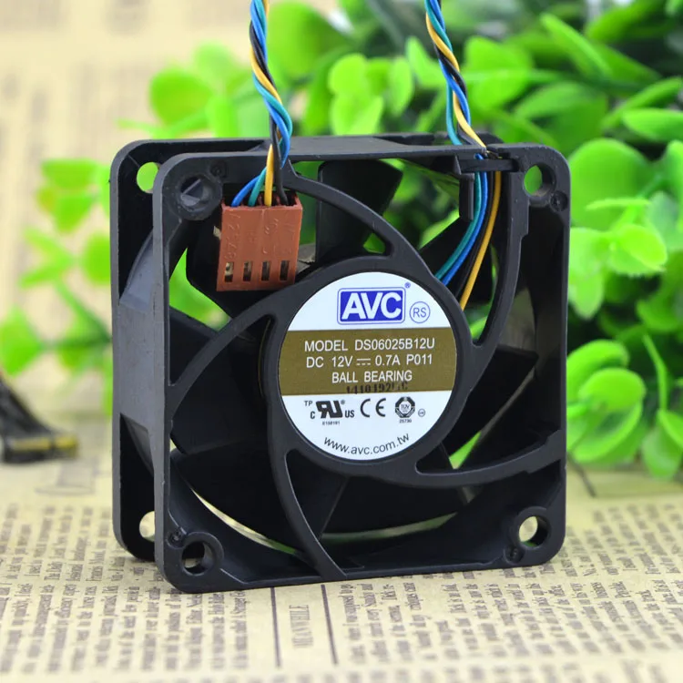 Для AVC DS06025B12U P011 60 мм 6 см Постоянный ток 12 В 0 70 а шим инвертор сервера охлаждающий
