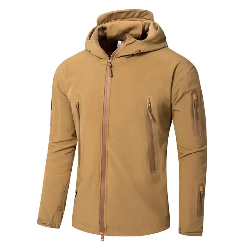 Lurker Акула кожа мягкая оболочка Военная тактическая куртка мужская водонепроницаемая ветрозащитная теплая куртка камуфляж с капюшоном армейская одежда - Цвет: 2