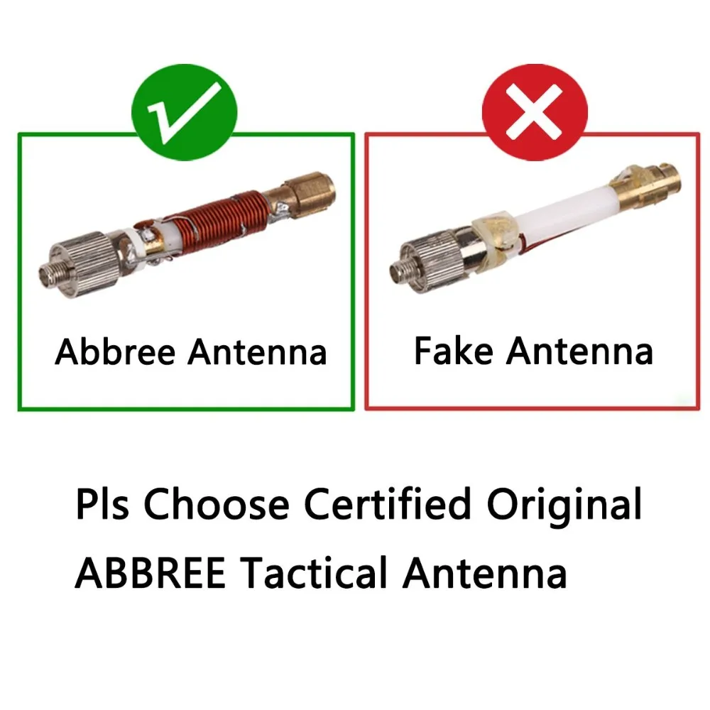 ABBREE SMA-F Женский двухдиапазонный VHF/UHF Складная тактическая антенна для Baofeng UVXR UV9R Plus GT3WP Радио рация