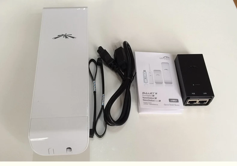 Ubiquiti Nanostation NSM5 мост 5 ГГц 802.11a/n Hi-power 20 дБм AirMax TDMA PoE Открытый airMAX CPE 150+ Мбит/с в пределах 5 км 1 штука