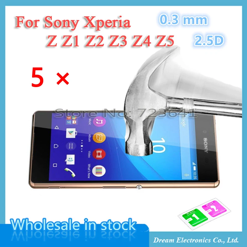 MXHOBIC 5 шт./лот закаленное стекло для Sony Xperia Z Z1 Z2 Z3 Z4 Z5 Взрывозащищенная защитная