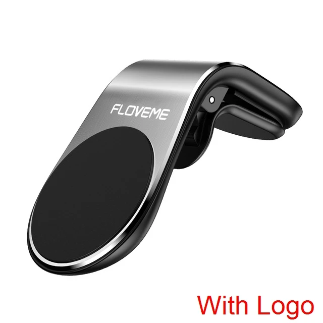 FLOVEME магнитный держатель для телефона в Автомобиле вентиляционное отверстие магнитный штатив Мобильный держатель для iPhone 8 X samsung Soporte Celular - Цвет: Silver With Logo