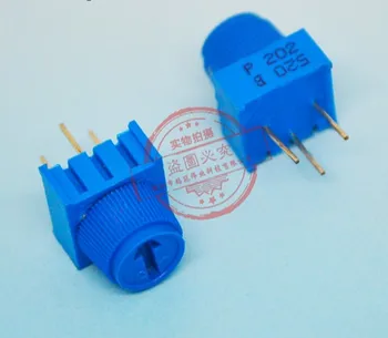 

50PCS/LOT 3386P-1-205 3386P-1-205TLF Trimpot potentiometer 2M with Knob TRIMMER 2M OHM 3386P-1-205LF Best quality