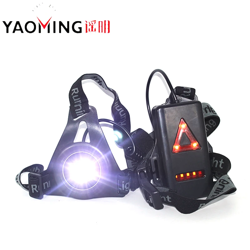 

Led Flashlight Cree q5 Outdoor Sport Running Lights USB Charging Night Running Flashlight Warning Lights Chest Torch Lamp