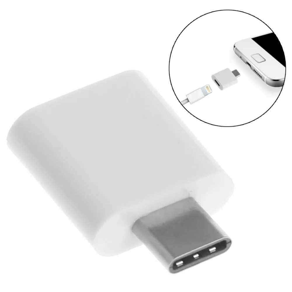 

8-Pin Female To Type C Male Data Trasferring Sync Charger Adapter Converter For LG Oneplus Huawei Google HTC OnePlus