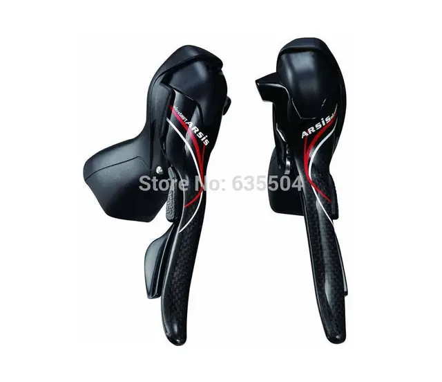 Cheap SB-R402C (2X10S) Carbon Shifters Microshift 20 Speed Double ARSIS Carbon Road Bike Shift Lever Brake Compatible for Shimano