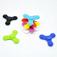 5 шт./компл. Спиннер пластиковый Спиннер из АБС-пластика хобби аутизм и СДВГ время вращения длинные антистресс игрушки для детей Забавный гироскоп для взрослых