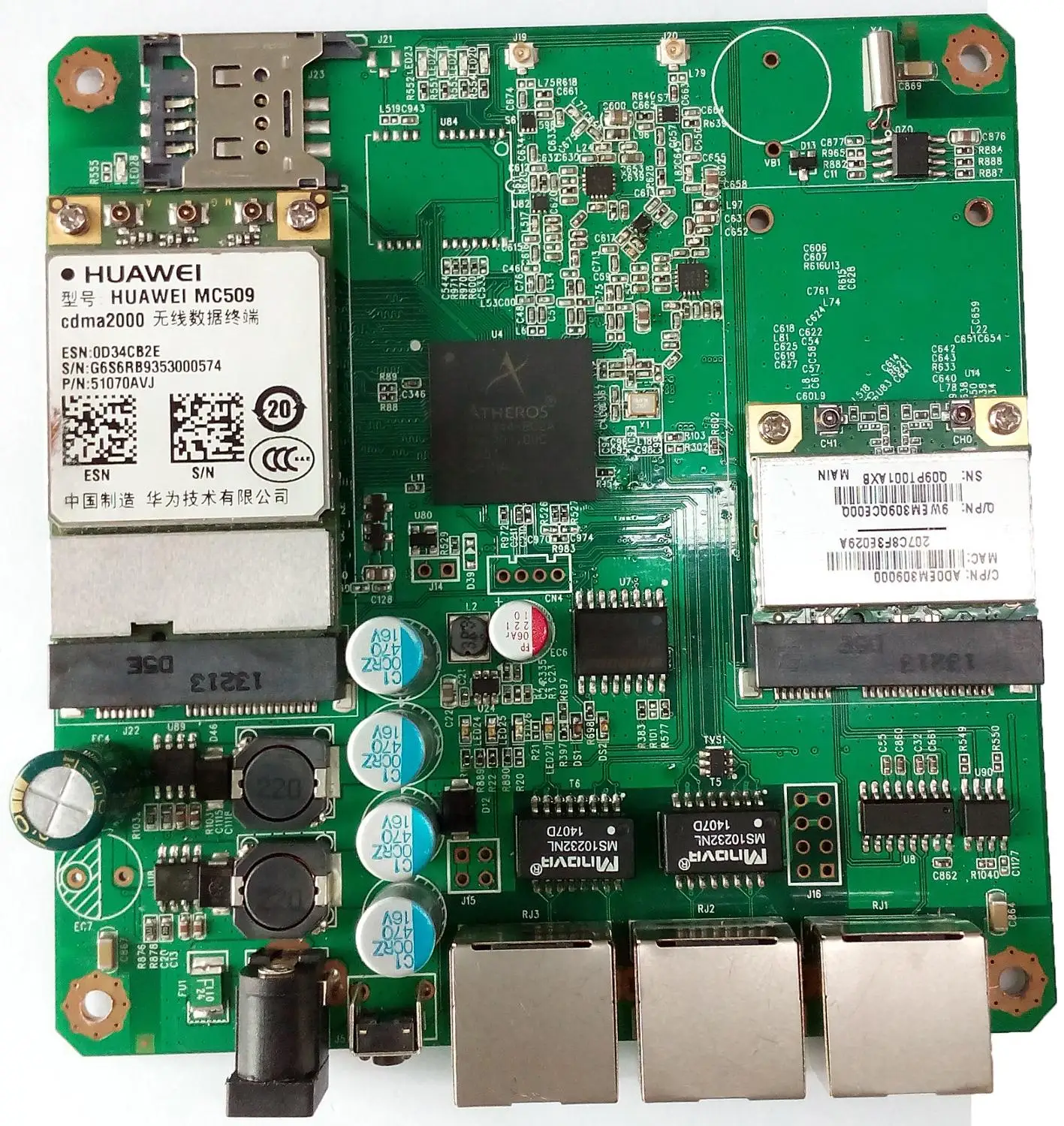 Placa de Ponte sem Fio Nova Placa-mãe Sonda Wi-fi Cerca Eletrônica ap Carro Alta Potência Ar9344