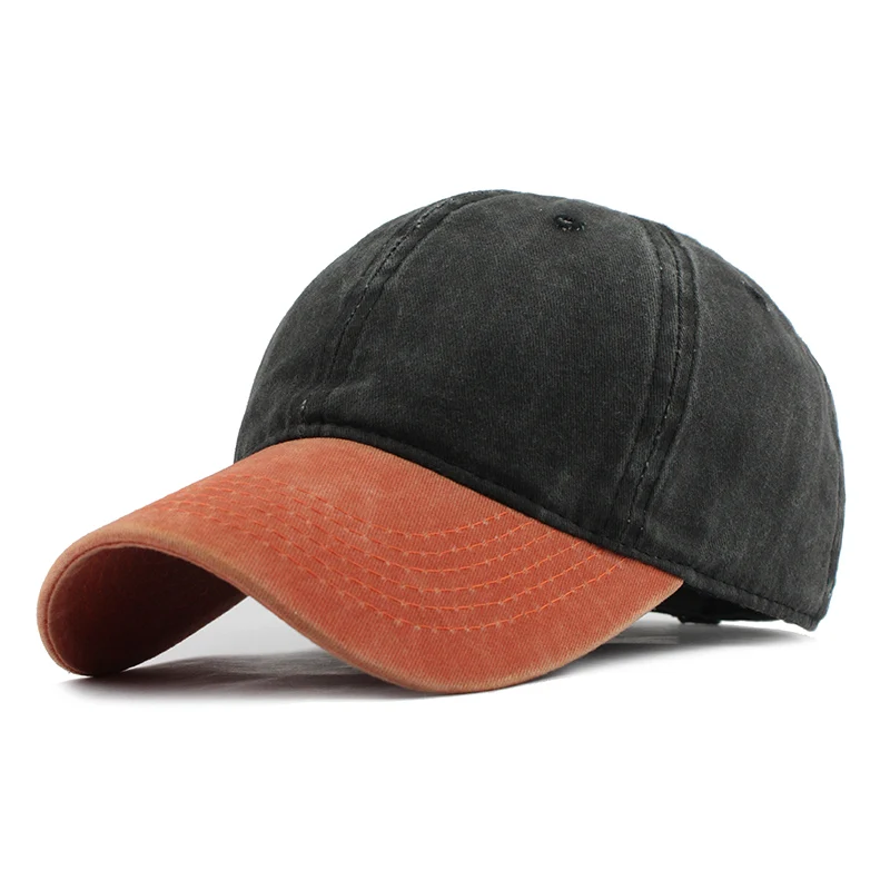 [FLB] 9 Mixed colors Washed Denim Snapback Hats Autumn Summer Men Women Baseball Cap Golf Sunblock Beisbol Casquette Hockey Caps