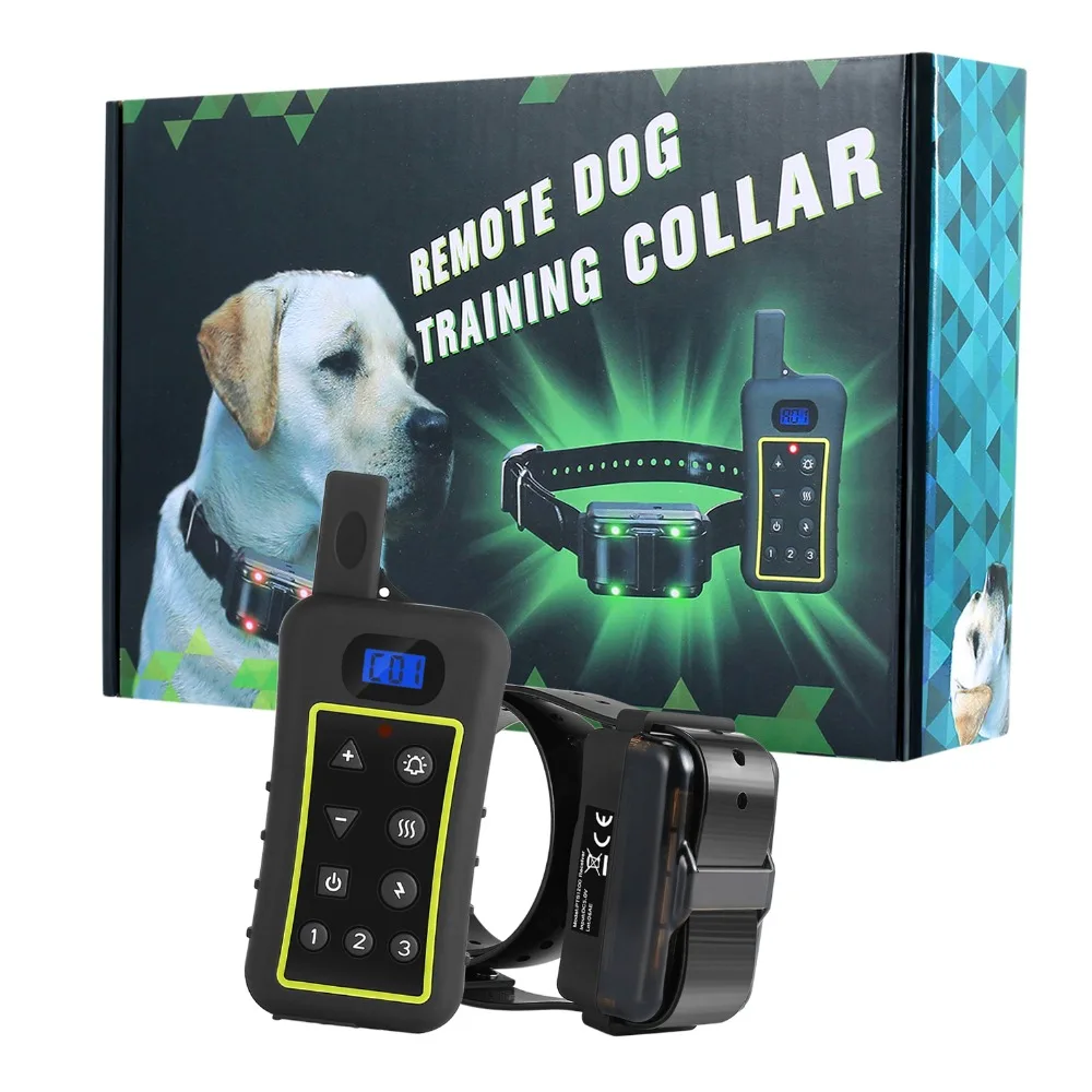 Pet Dog Training Collar Rechargeable Waterproof Dog Electronic Shock