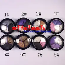 Ems или dhl 200 шт Макияж Палитра теней для век 3 цвета дымчатый косметический набор профессиональные натуральные матовые тени для век