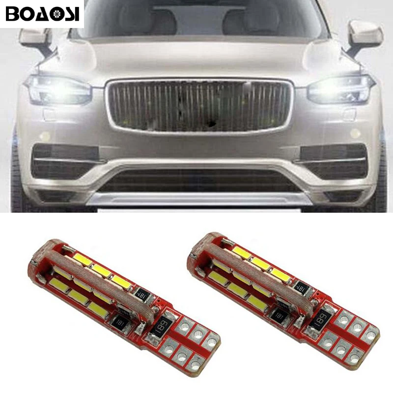 BOAOSI 2x T10 светодиодный стробоскоп проблесковый маячок сторона парковка