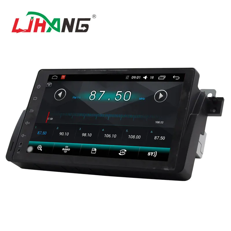 LJHANG 9 дюймов Android 6 0 Автомобильный Радио плеер для BMW E46 M3 mg ZT Rover gps навигация