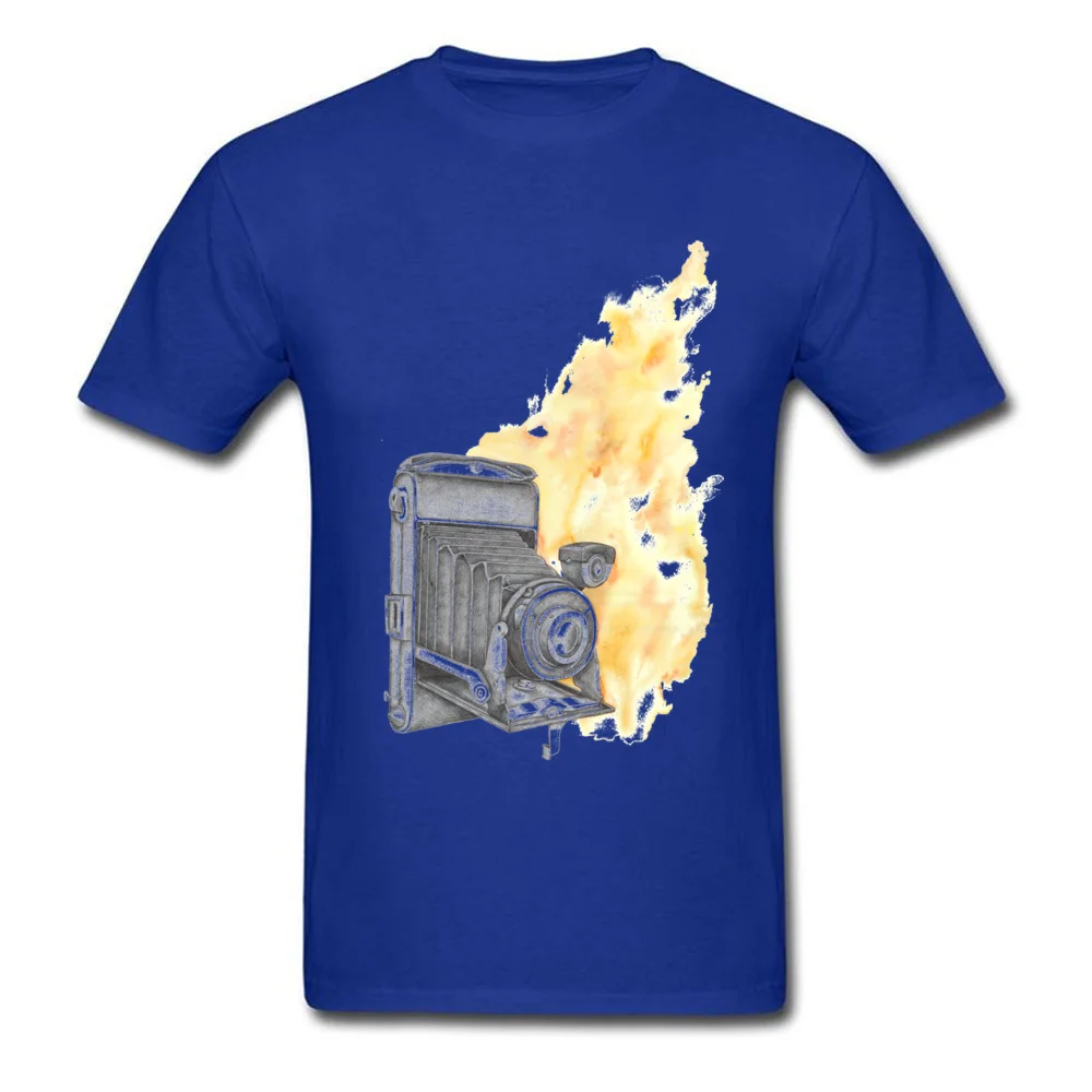 Retro Camera All Cotton Top T-shirts for Boys Short Sleeve Cool Tops Shirt New Coming Labor Day Round Neck Sweatshirts Casual Retro Camera blue