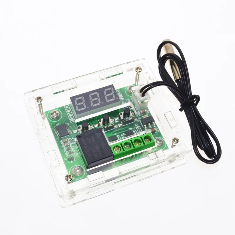 

W1209 Case Enclosure Transparent Acrylic Box Clear Cover Thermometer thermo controller(Do not include W1209)