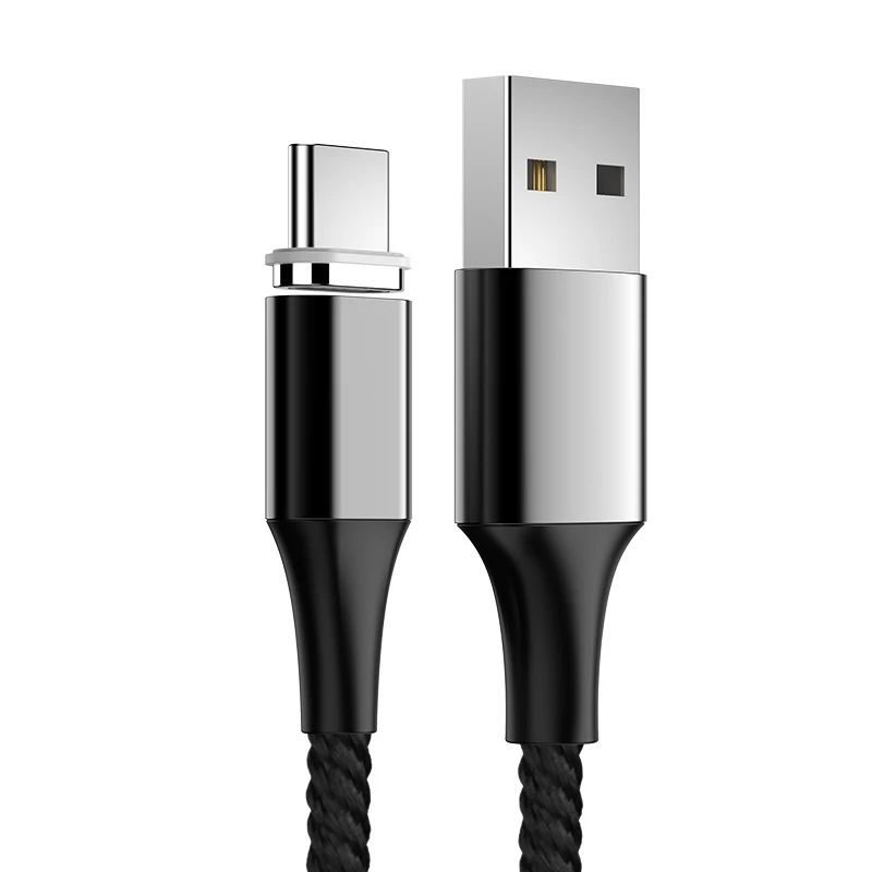 5A кабель USB Type C Магнитный с нейлоновой оплеткой Micro магнитное зарядное устройство
