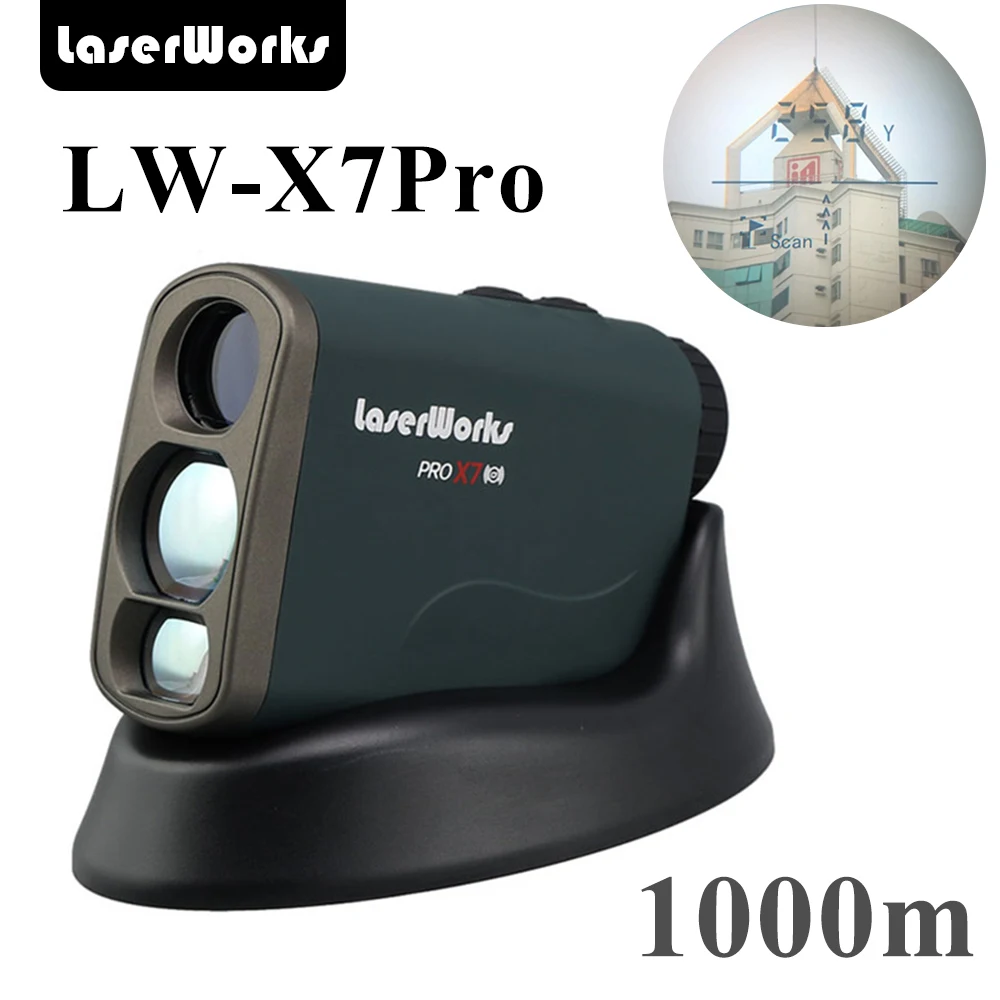 LaserWorks 1000 метров лазерный дальномер с наклоном для охоты и гольфа|hunting laser