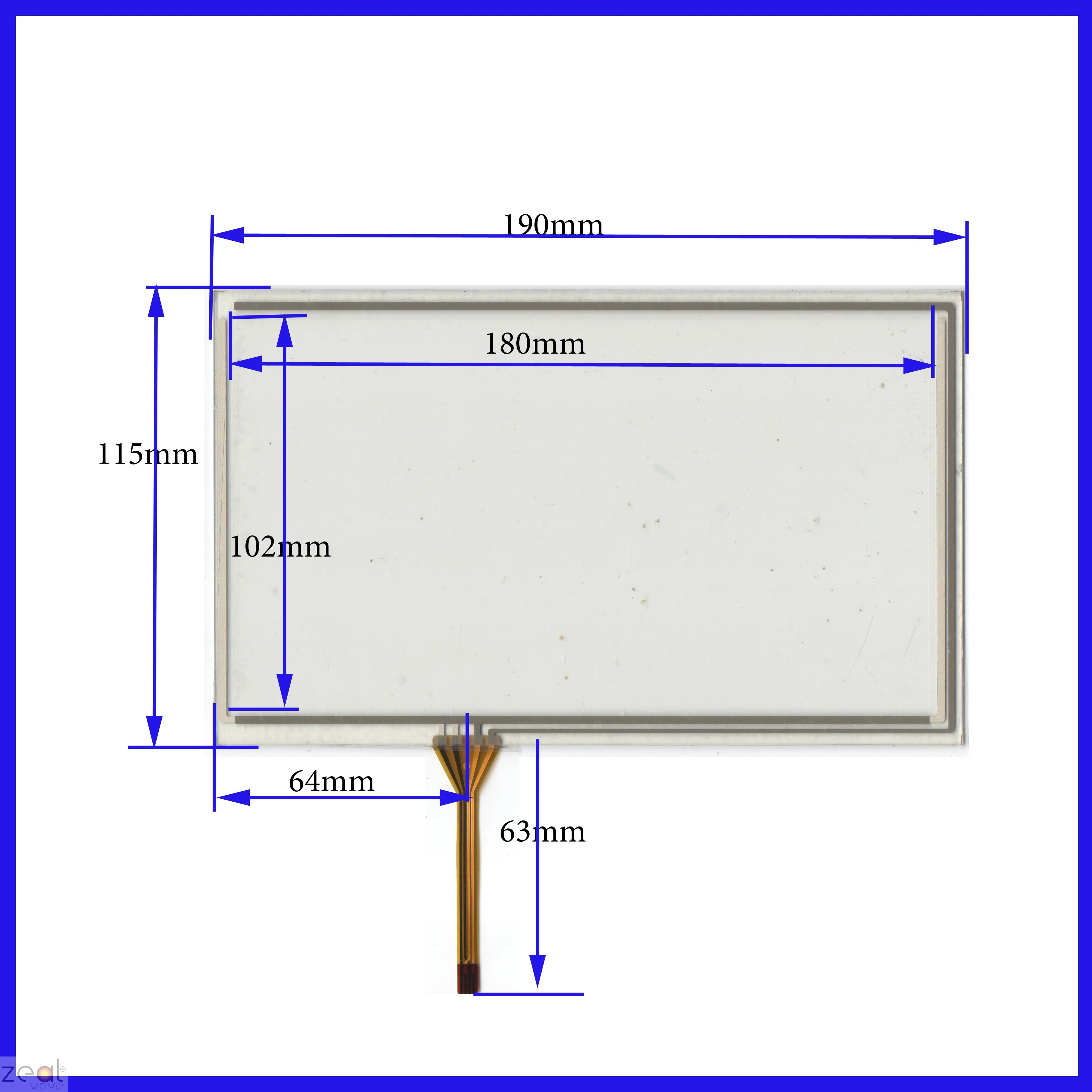 New 190 115mm 190mm 115 Mm 190 X 115 Mm 4 Wire Resistive 8 Inch Touch Screen Panel Digitizer For Car Dvd Plc Computer Cables Connectors Aliexpress