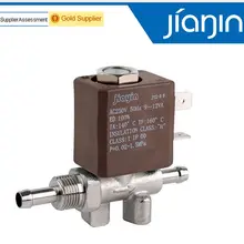 JYZ-3W нормально закрытый 2 мм N/C 2/2 способ переменного тока 230 В G1/8 'латунь парогенератор воды 2 позиции 2 способ соленоида клапан кофеварки