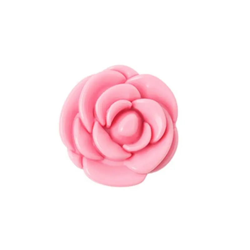 Розовый цветок пустой чехол для теней губная помада коробка косметическая упаковка контейнер многоразового использования основа диспенсер для декоративной косметики с зеркалом - Цвет: Розовый