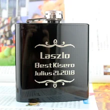 1 шт. в партии персонализированный металл хип флэш юбилей подарок на день рождения Свадебный девичник вечерние под заказ имя жениха шафера подарки