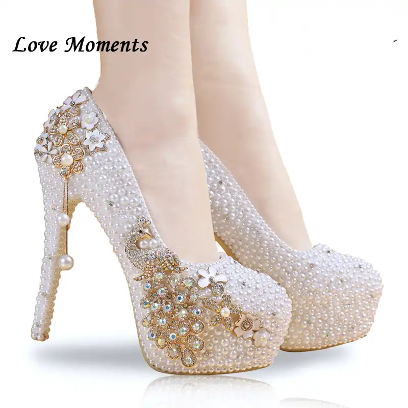 platform bridal shoes