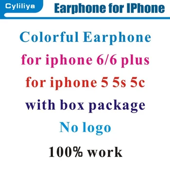 

Lowest price Earphone For Iphone 6 6plus 5 Stereo With Mic Remote Control in retail box without logo 10 colors for choose 100pcs