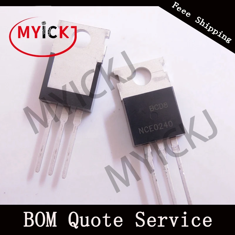 

5PCS NCE0240 NCE N-Channel Enhancement Mode Power MOSFET IC-CHIP TO-220