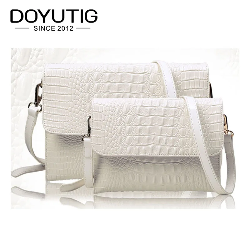white croc cross body bag