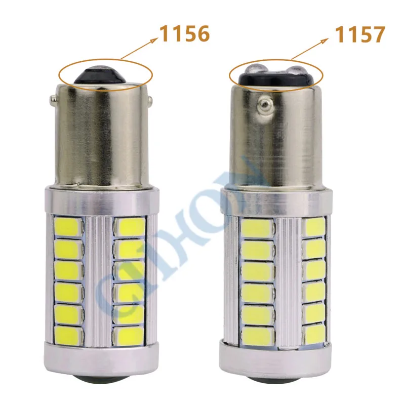 2 шт. 1156 Ba15s P21W 7506 33 SMD 5730 15 Вт автомобиль свет для тормозной поворота авто лампы