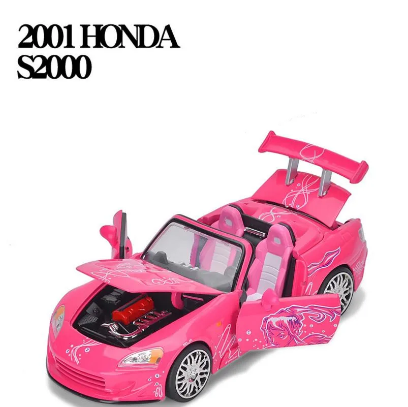 Высокая имитация JADA Honda s2000 1:24 передовая модель автомобиля из сплава литая под