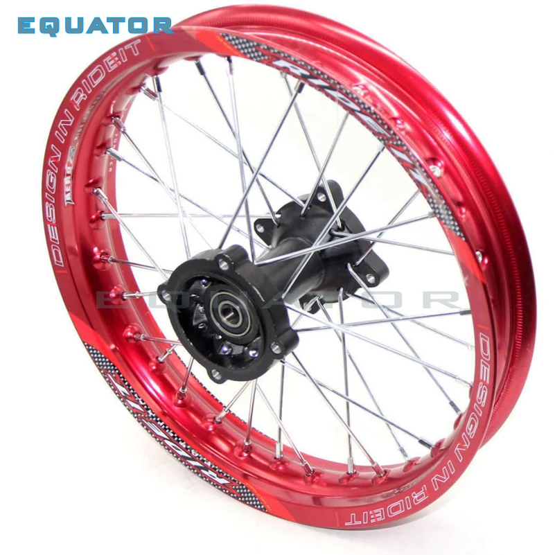 Bicicleta da Sujeira Aro da Roda de Liga para Kayo Mmfront Polegada Traseira 1.85x12 Polegadas Hr-160cc Ty150cc Pit Bicicleta 12 14 Roda 12mm 15 1.40x14 5 12mm 15 mmfront 1.40x14 polegada traseira 1.85x12
