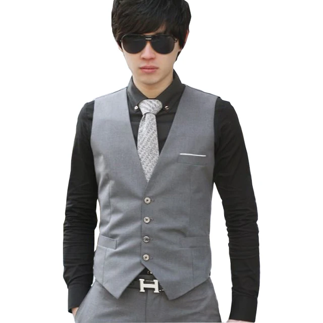 2017 New Fashion Formal Men Suit Vests Brand Quality Slim Fit 2017 New Fashion Formal Men Suit Vests Brand Quality Slim Fit Solid Color Business Office Dress