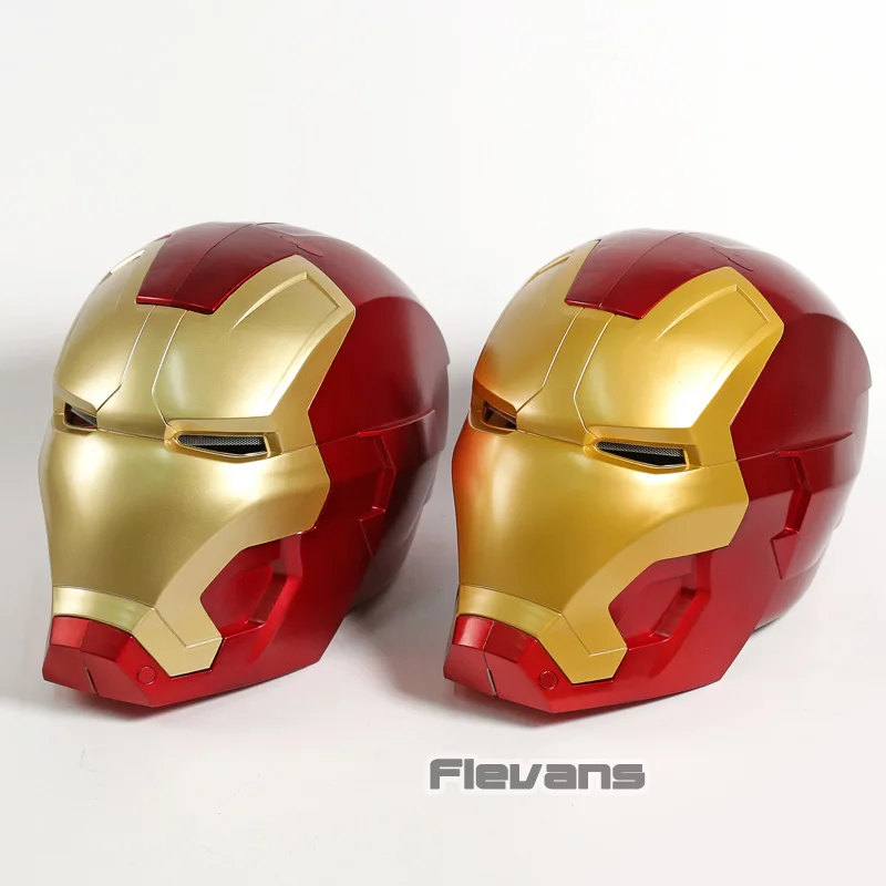 

Iron Man Helmet Cosplay Mask PVC Figure Collectible Model Toy with LED Light Children Size