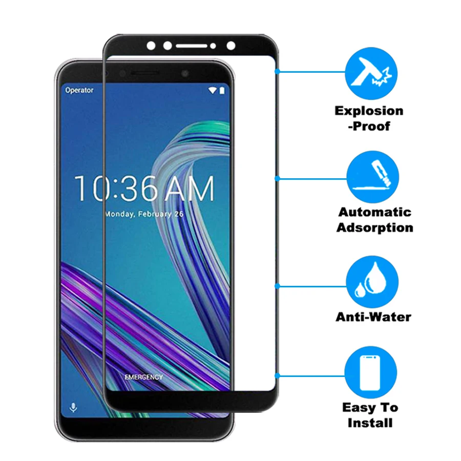 Закаленное стекло для asus zenfone max pro m1 zb602k 5 Lite ZC600KL L1 ZA550KL Защитная пленка экрана ZB555KL