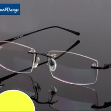 RuoWangs для мужчин без оправы Оправа очков оптический рецепт на очки для зрения близорукость рамка рецепт очки Тип для мужчин