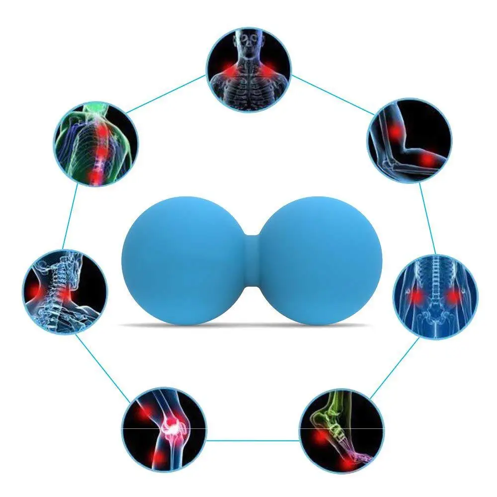 Арахис Лакросс мяч подвижность массажный шар Myofascial и триггер точка релиз валик для мышц мяч