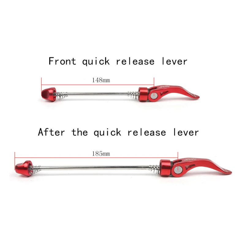 MEIJUN 1 Pair MTB Mountain bike Bicycle Skewers Ultralight Quick Release Skewers 100/135MM for MTB Road Bike hub 9mm 5mm
