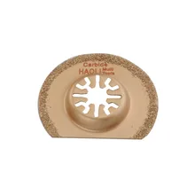 10Pcs set 63mm Semicircle Carbide Oscillating Multi Tool Saw Blades for Plastic Wood Cutting Woodworking Cutter