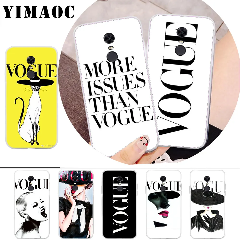 

YIMAOC More Issues than Vogue Soft Case for Xiaomi Redmi 4A Note 7 4X 5 Plus 5A Prime 6 Pro 6A S2