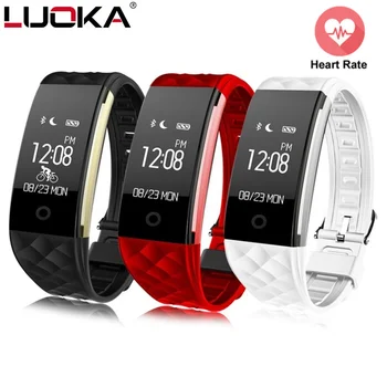 

Sport Smart Bracelet Heart Rate Monitor IP67 Fitness Bracelet Tracker Smart Wristband Bluetooth For Android IOS PK miband 2