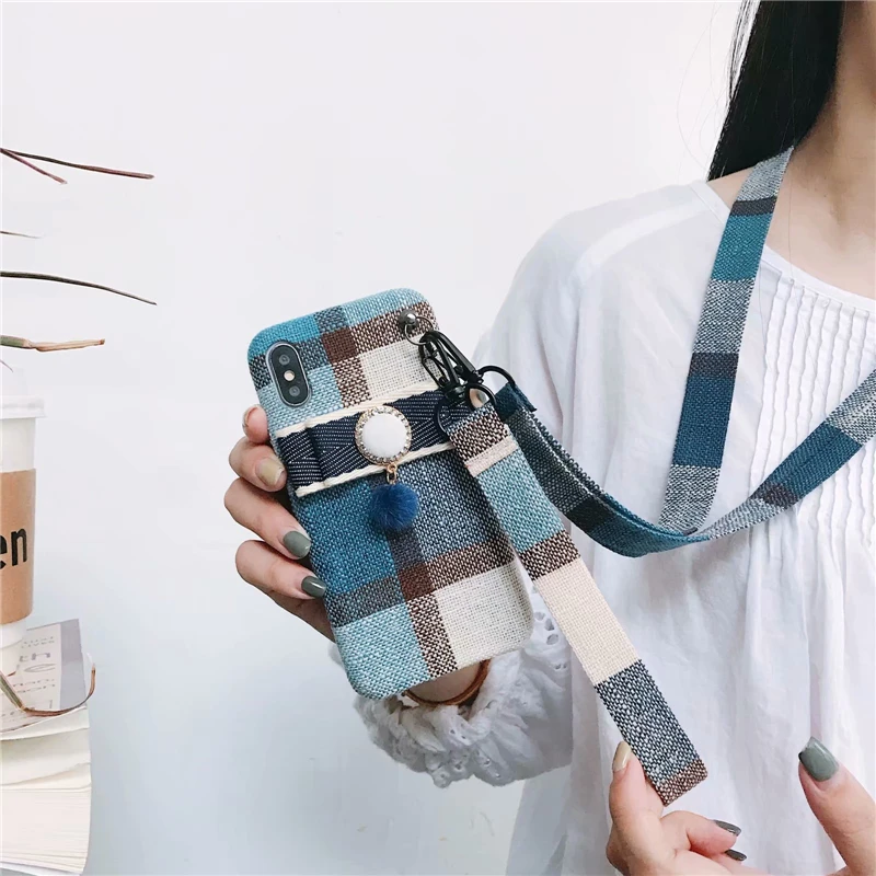 Cloth Fabric Stripe Phone Case (12)