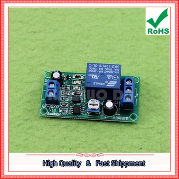 

NE555 monostable 12V power on delay delay open control with normally open normally closed 60 seconds adjustable