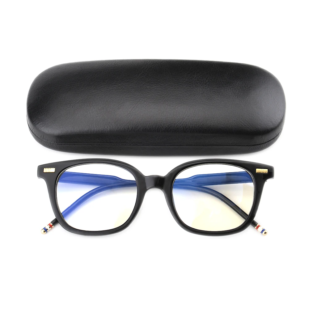Gudzws блокирующие анти-голубые легкие очки прямоугольная пластиковая рамка уникальный кончик конец классический стиль для женщин и мужчин унисекс